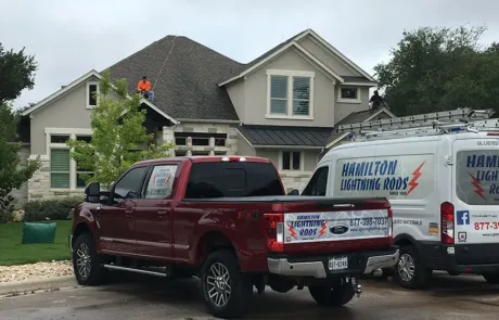 Residential Lightning Protection Rods, Texas