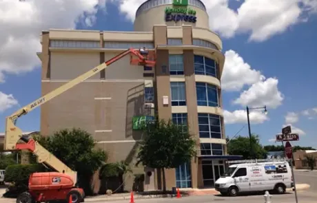 Lightning Rod on commercial building